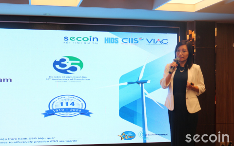 Secoin tham gia chia sẻ tại Hội thảo “ESG - Chìa khoá cho phát triển bền vững”